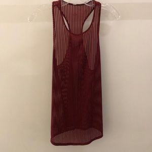 ALO Yoga Tops - Alo Yoga rust sheer tank, sz s, 68057 ALO Yoga Tops - Alo Yoga rust sheer tank, sz s, 68057